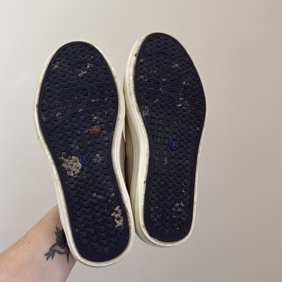 Rothy’s The City Slip On Unisex Knit Sneakers Tan Cream W8/M6.5 - Picture 15 of 15